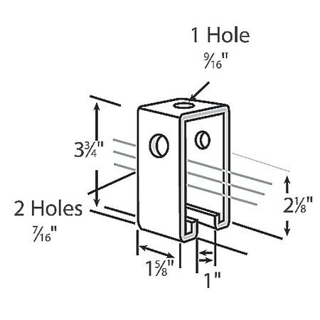 Abb SS TS272HDG STEEL TRACK, SUPPORT, TS272HDG